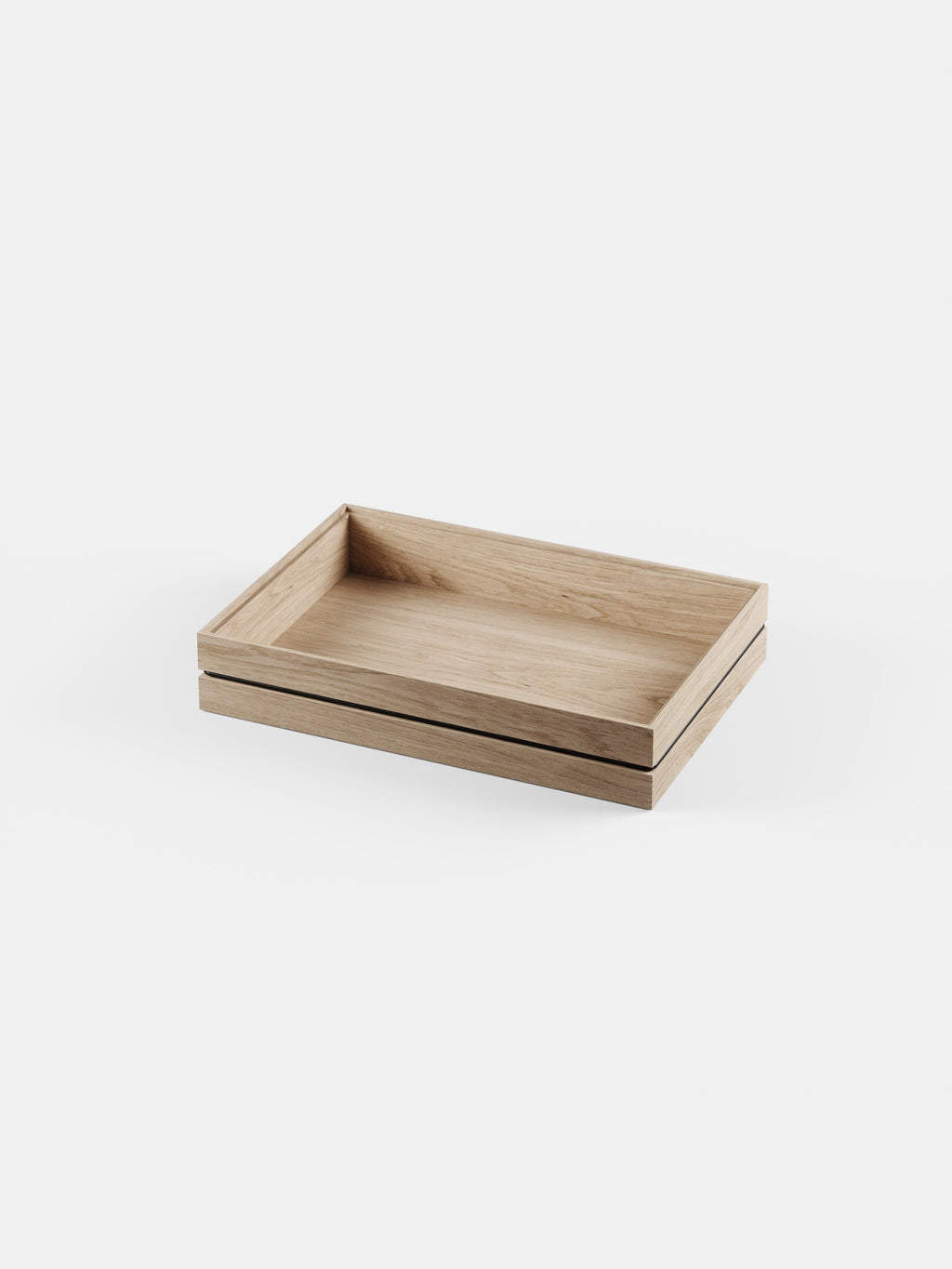 Moebe Organise Storage Box - Durable Oak & Rubber, Small A4/A5 Size