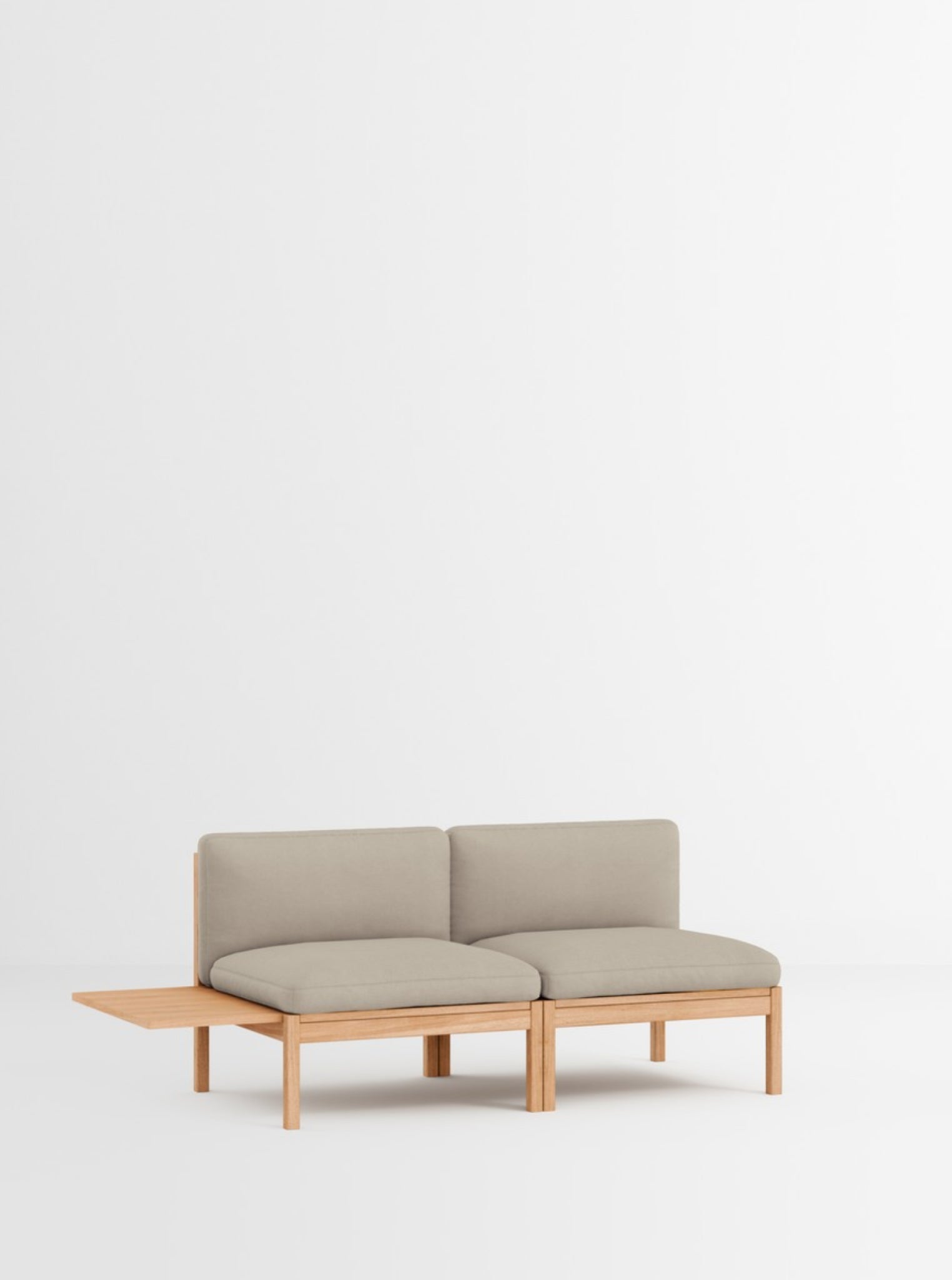 Moebe Modular Sofa Set, 2 Seater Sofa With 1 Side Table, Field 233 (fsc Mix Credit)