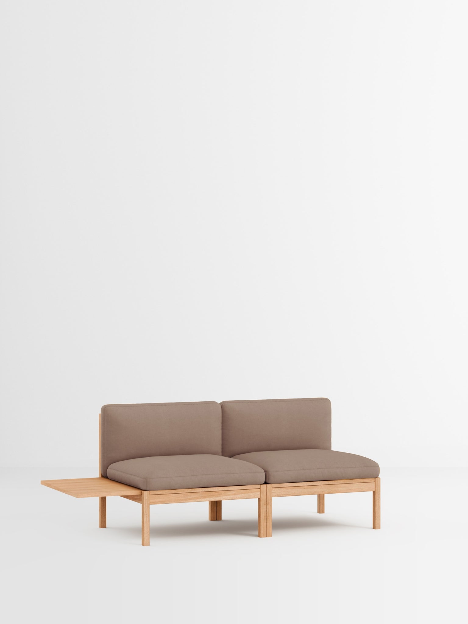 Moebe Modular Sofa Set, 2 Seater Sofa With 1 Side Table, Field 343 (fsc Mix Credit)
