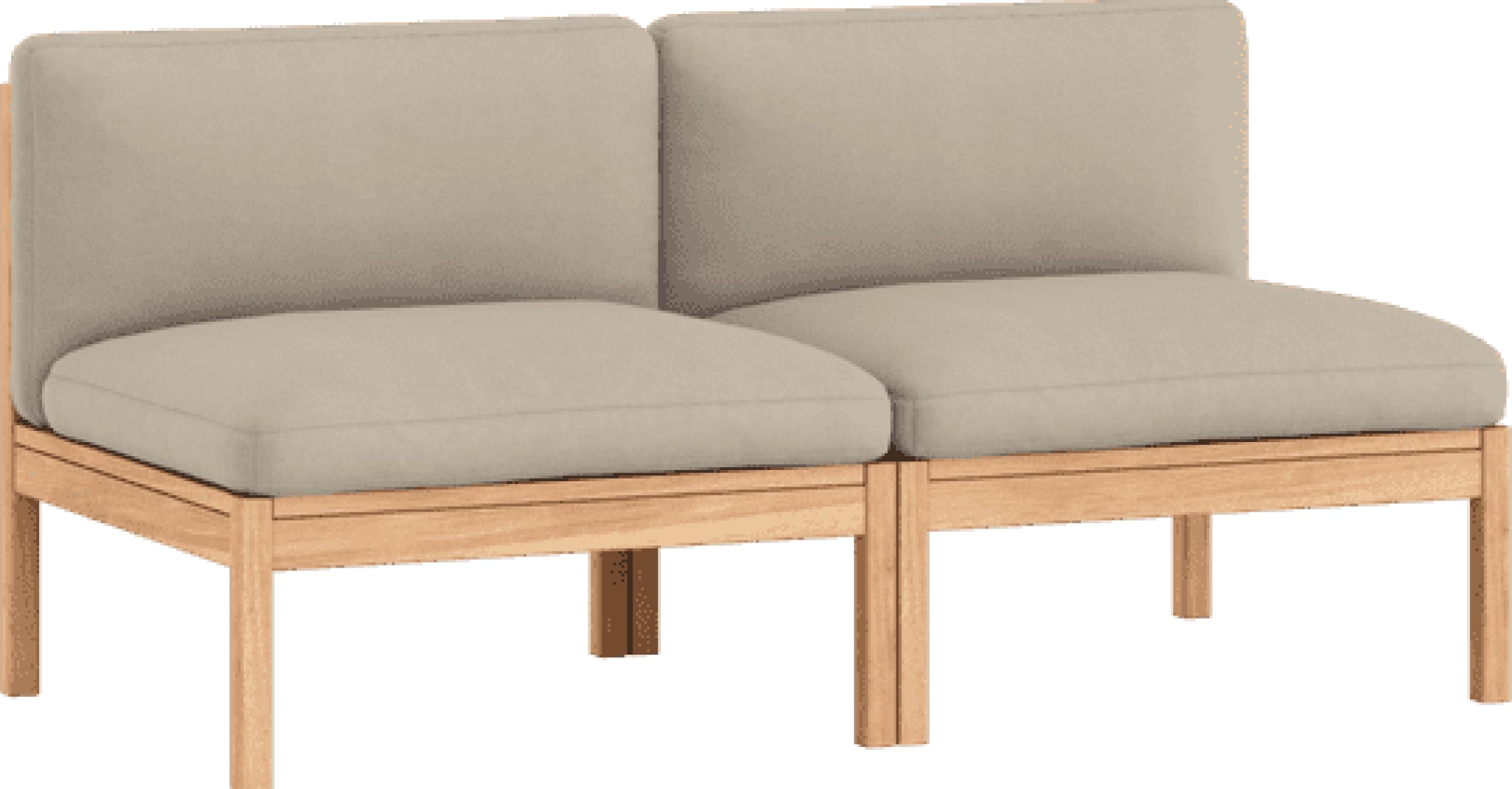 Moebe Modular Sofa Set, 2 Seater Sofa, Field 233 (fsc Mix Credit)