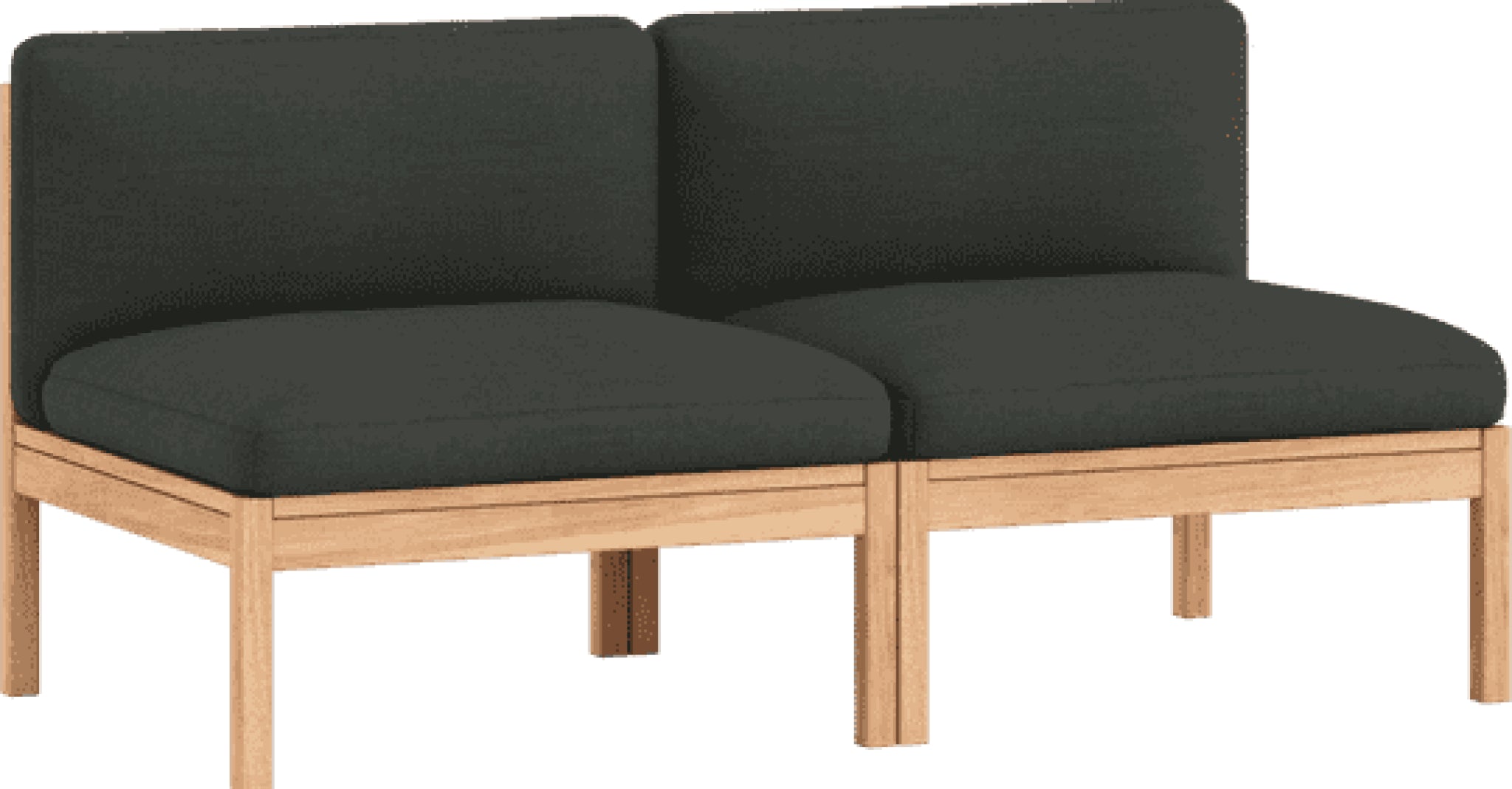Moebe Modular Sofa Set, 2 Seater Sofa, Re-wool 198 (fsc Mix Credit)