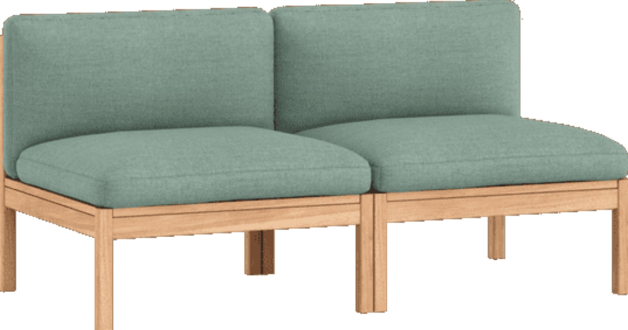 Moebe Modular Sofa Set, 2 Seater Sofa, Re-wool 868 (fsc Mix Credit)