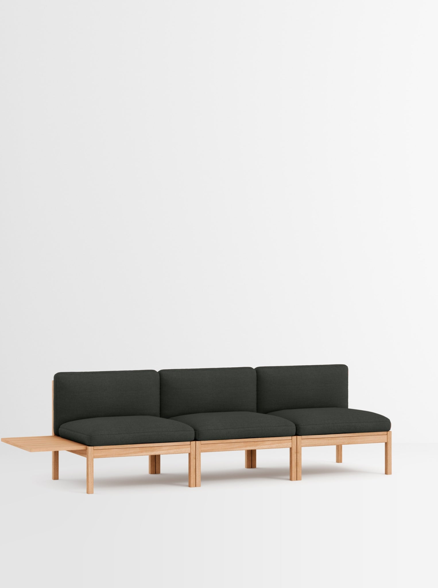 Moebe Modular Sofa Set, 3 Seater Sofa With 1 Side Table, Re-wool 198 (fsc Mix Credit)