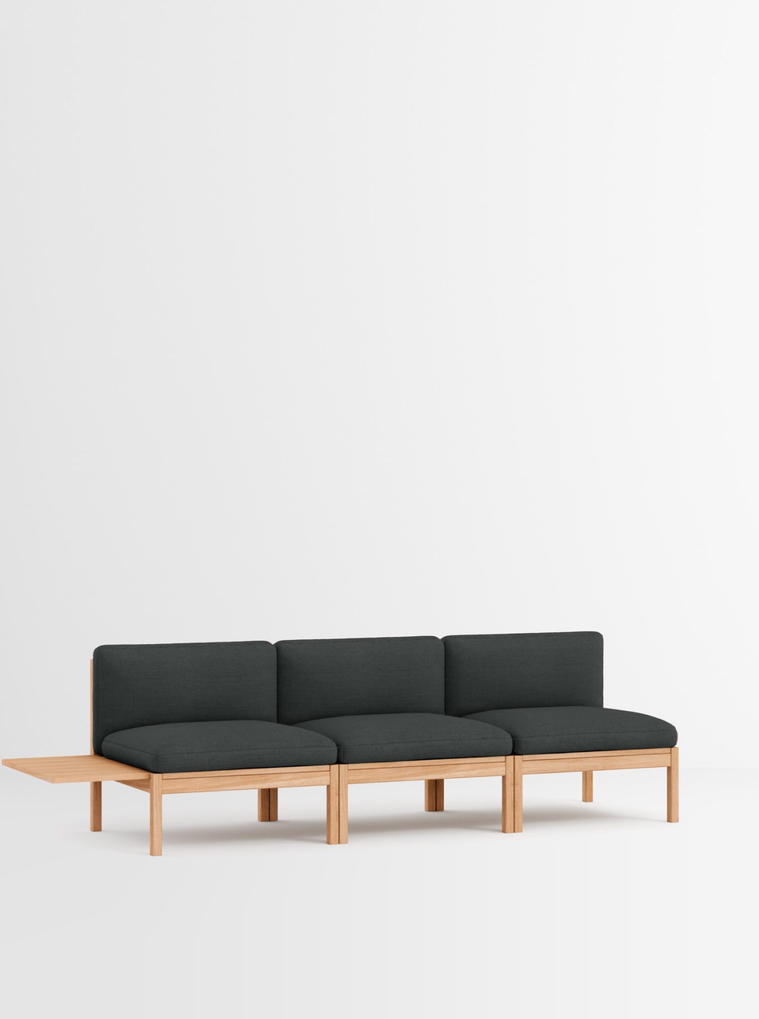 Moebe Modular Sofa Set, 3 Seater Sofa With 1 Side Table, Re-wool 987 (fsc Mix Credit)