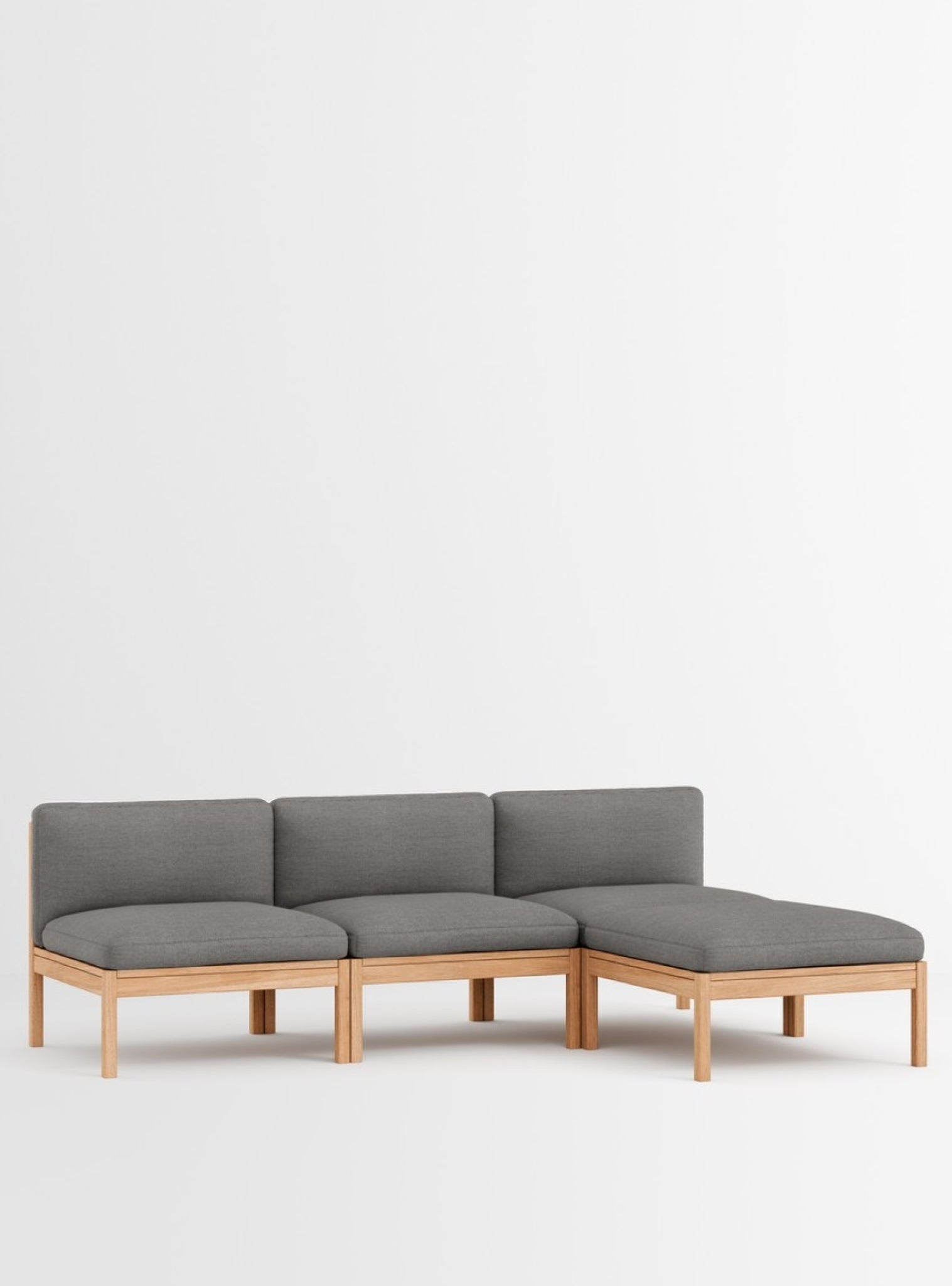 Moebe Modular Sofa Set, 3 Seater Sofa With Chaise Longue, Autumn 131 (fsc Mix Credit)