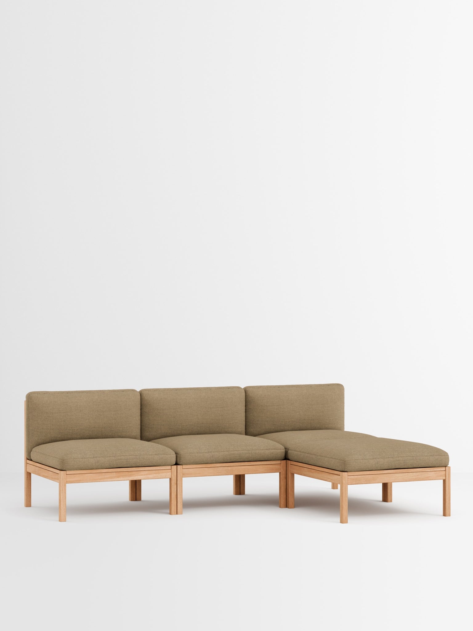 Moebe Modular Sofa Set, 3 Seater Sofa With Chaise Longue, Autumn 221 (fsc Mix Credit)