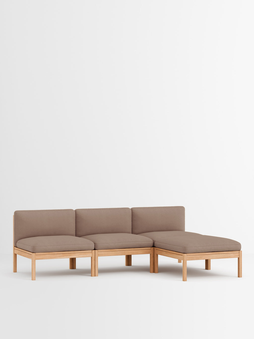 Moebe Modular Sofa Set, 3 Seater Sofa With Chaise Longue, Field 343 (fsc Mix Credit)