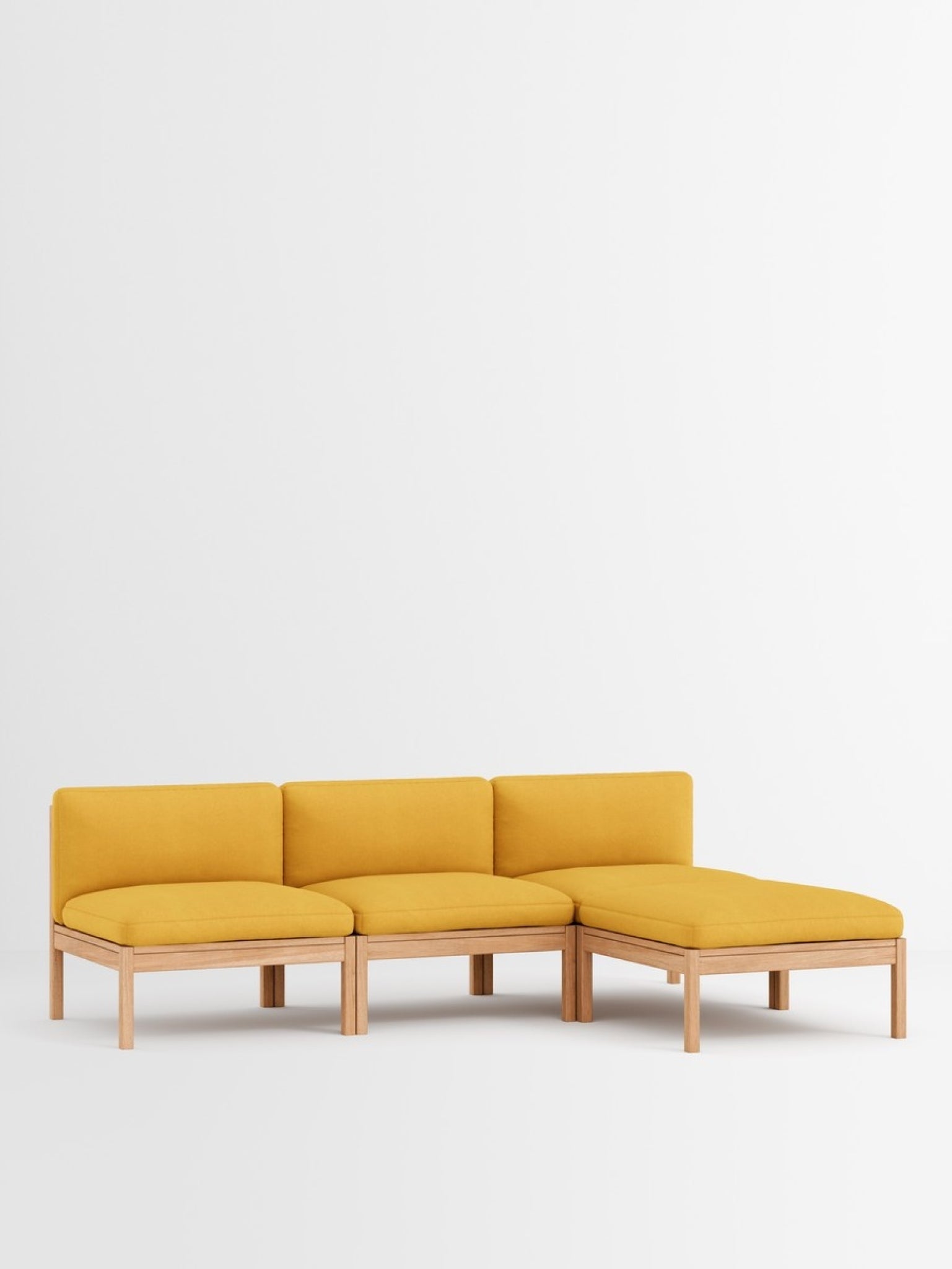 Moebe Modular Sofa Set, 3 Seater Sofa With Chaise Longue, Field 463 (fsc Mix Credit)
