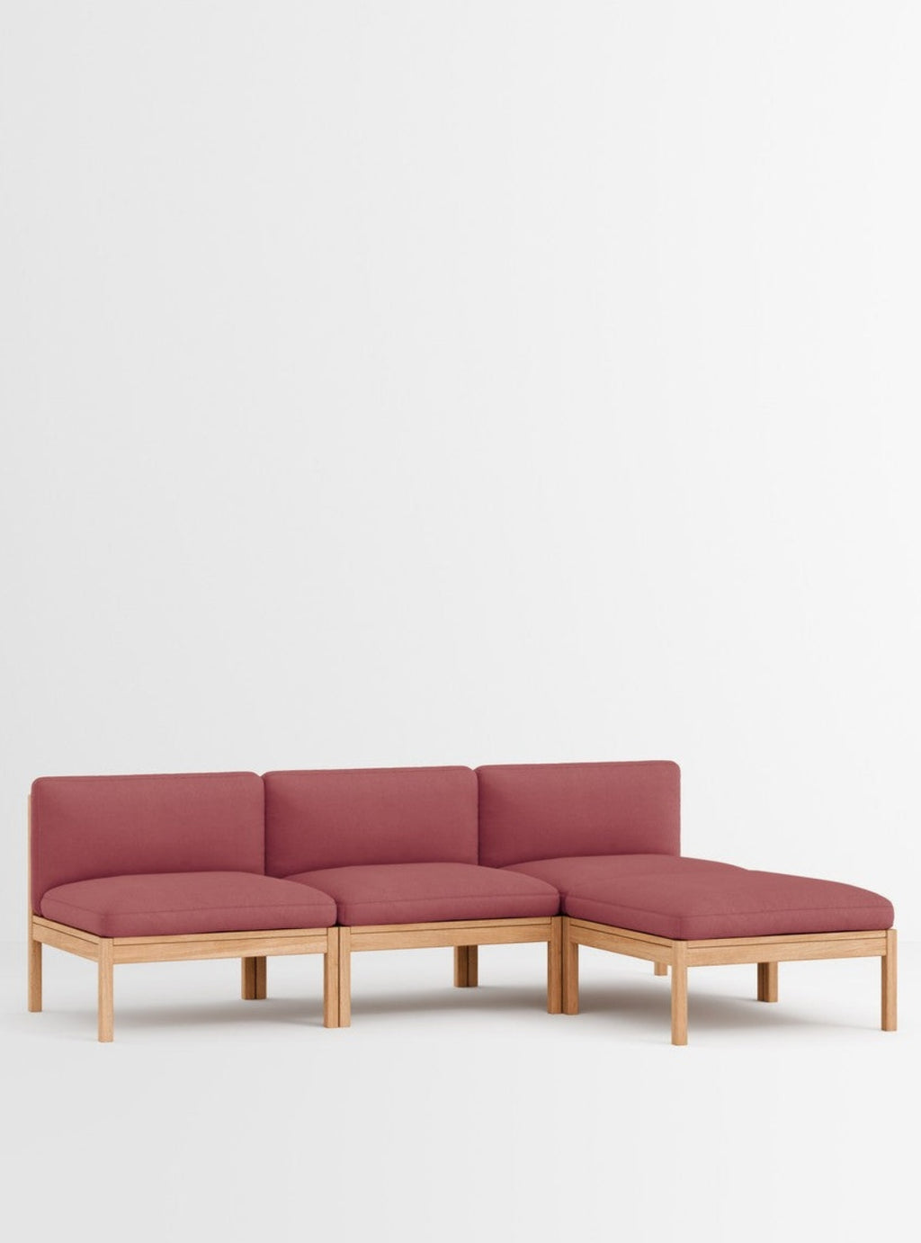 Moebe Modular Sofa Set, 3 Seater Sofa With Chaise Longue, Field 643 (fsc Mix Credit)