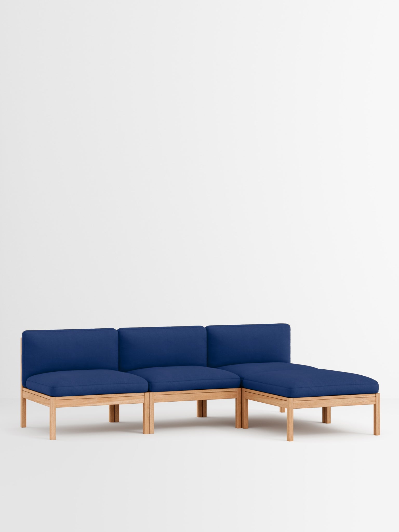 Moebe Modular Sofa Set, 3 Seater Sofa With Chaise Longue, Field 763 (fsc Mix Credit)