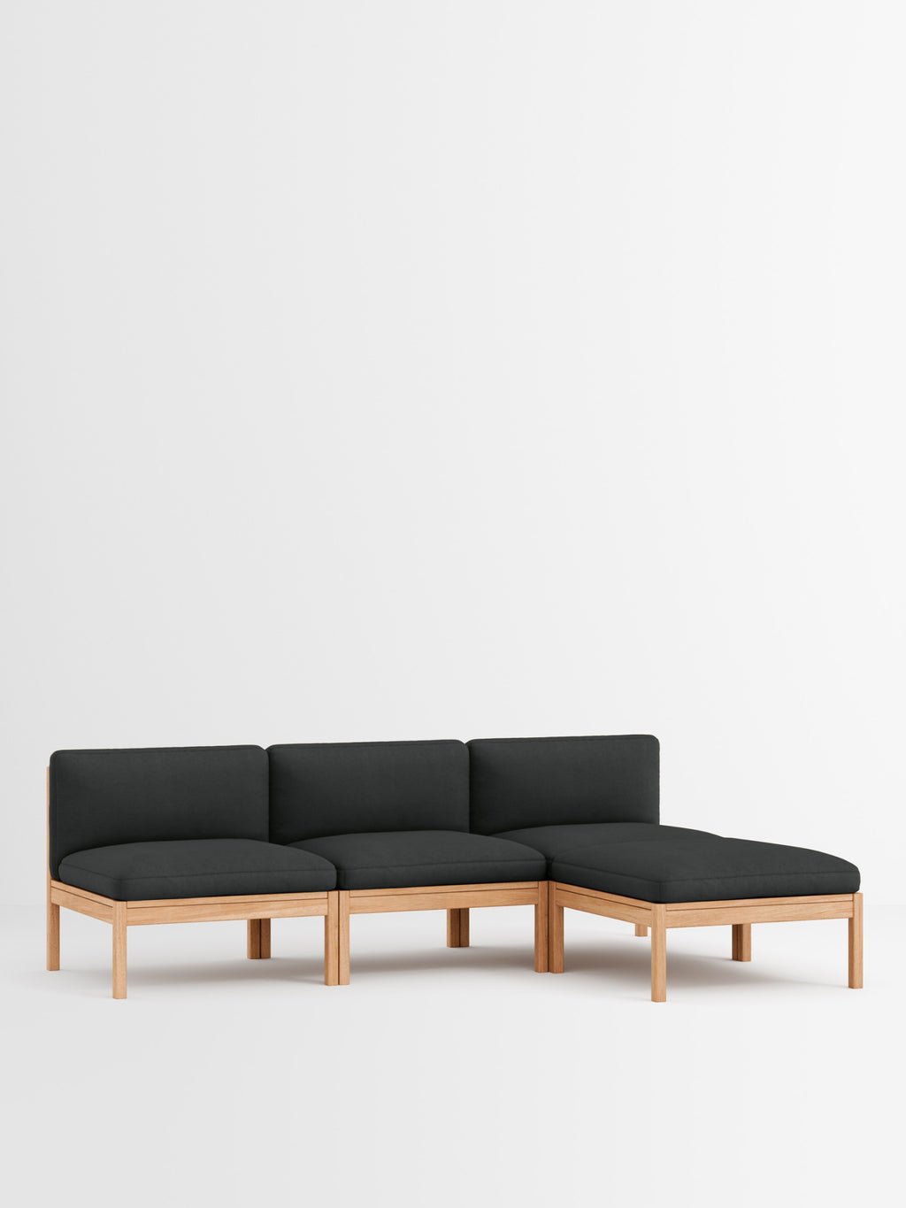 Moebe Modular Sofa Set, 3 Seater Sofa With Chaise Longue, Field 793 (fsc Mix Credit)