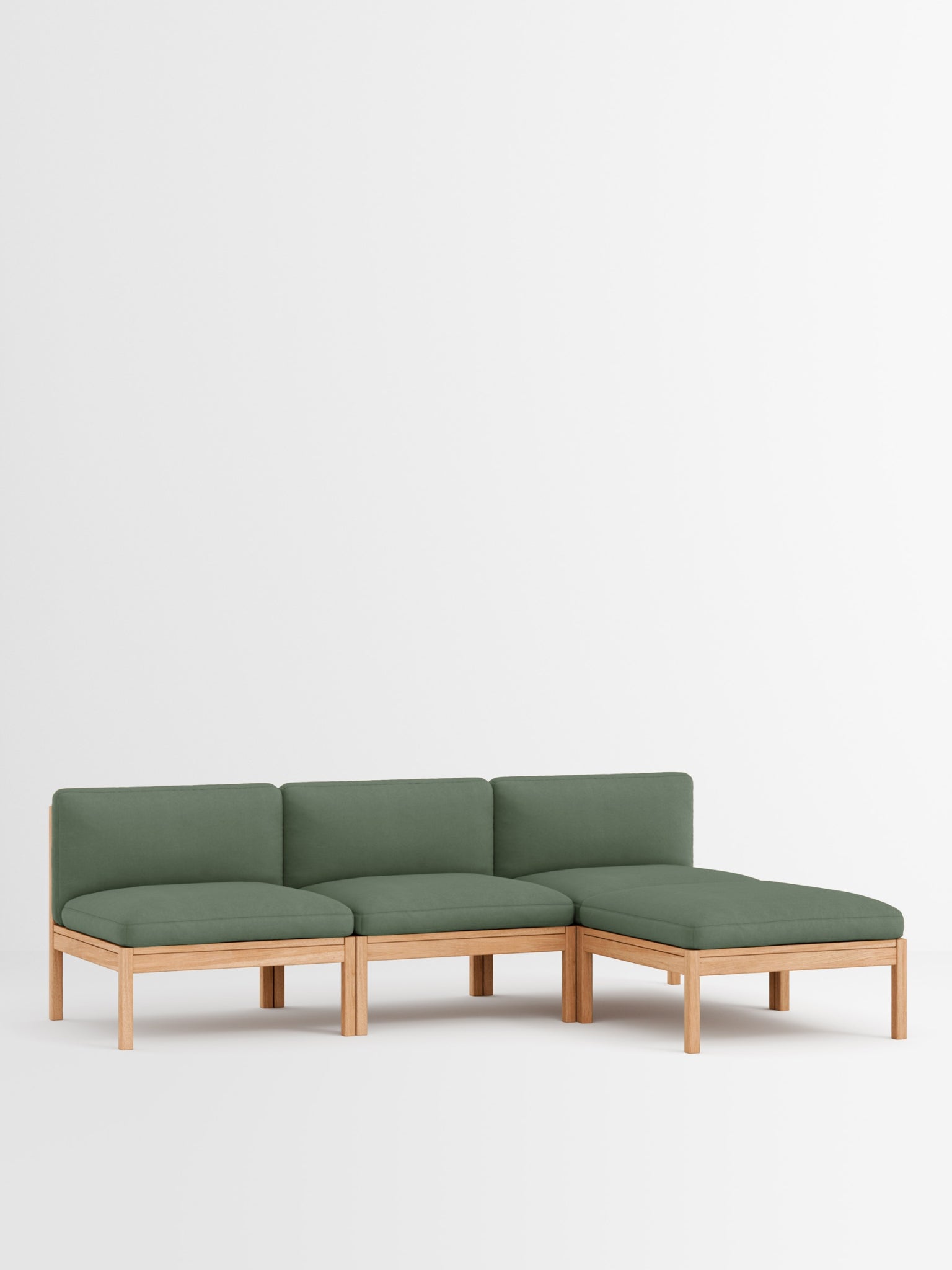 Moebe Modular Sofa Set, 3 Seater Sofa With Chaise Longue, Field 943 (fsc Mix Credit)