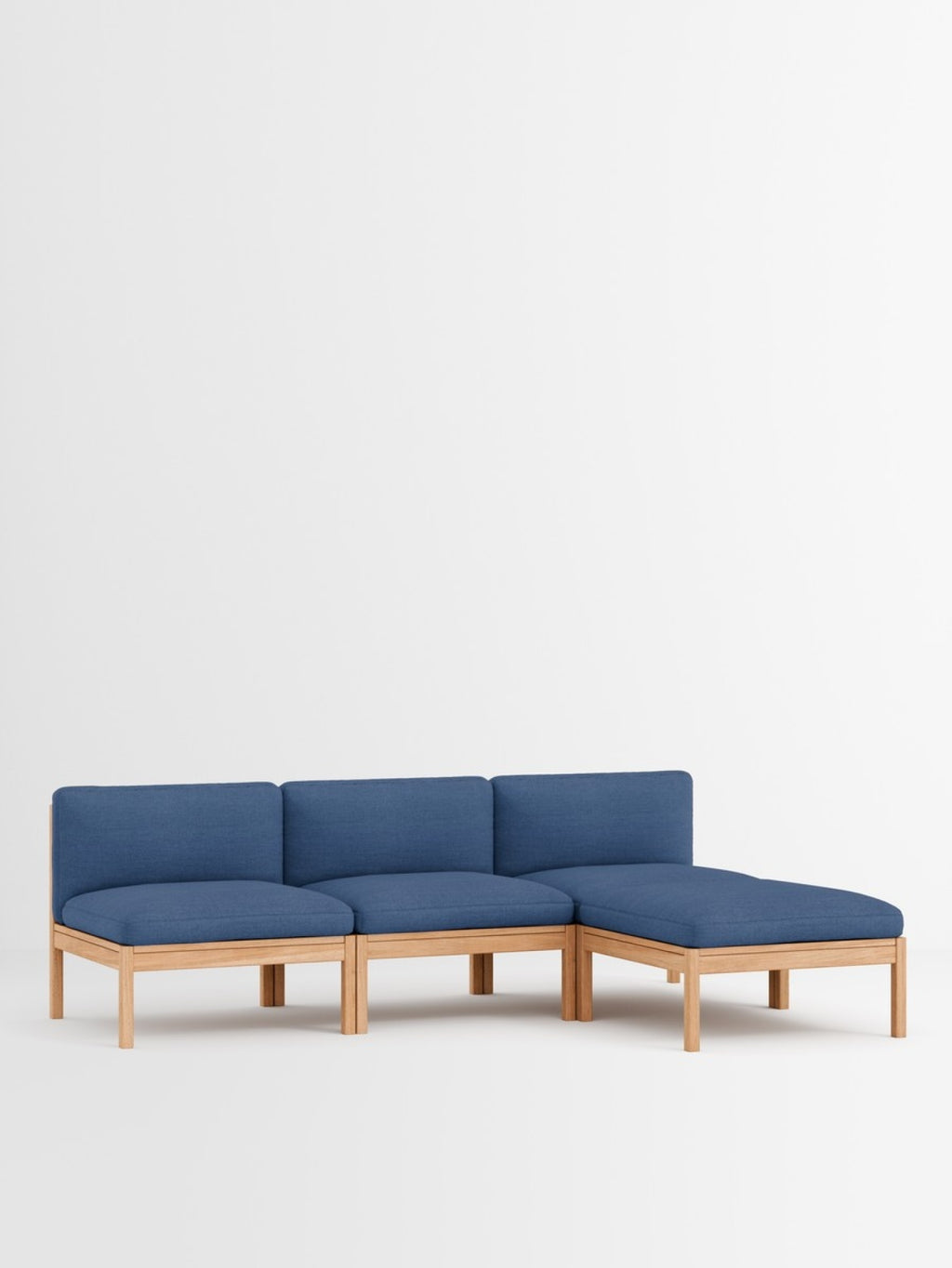 Moebe Modular Sofa Set, 3 Seater Sofa With Chaise Longue, Re-wool 767 (fsc Mix Credit)
