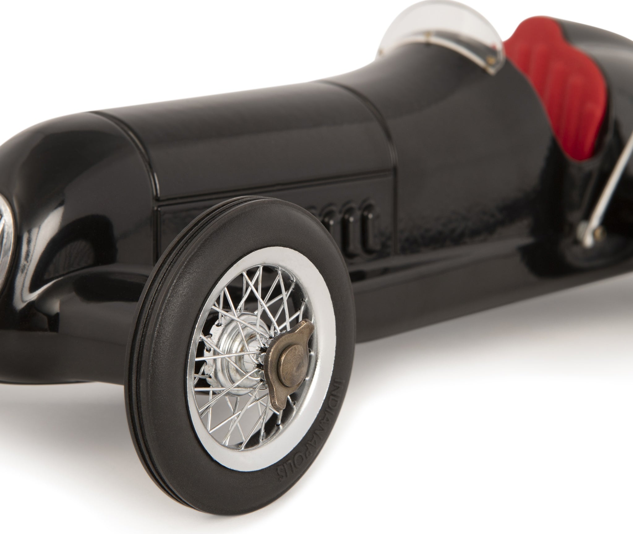 Authentic Models Silver Arrow Racing Car Model Black, Red Seat