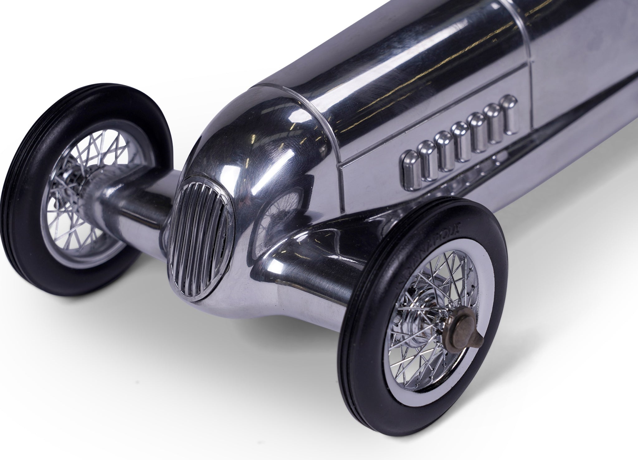 Authentic Models Silver Arrow Racing Car Model, Red Seat