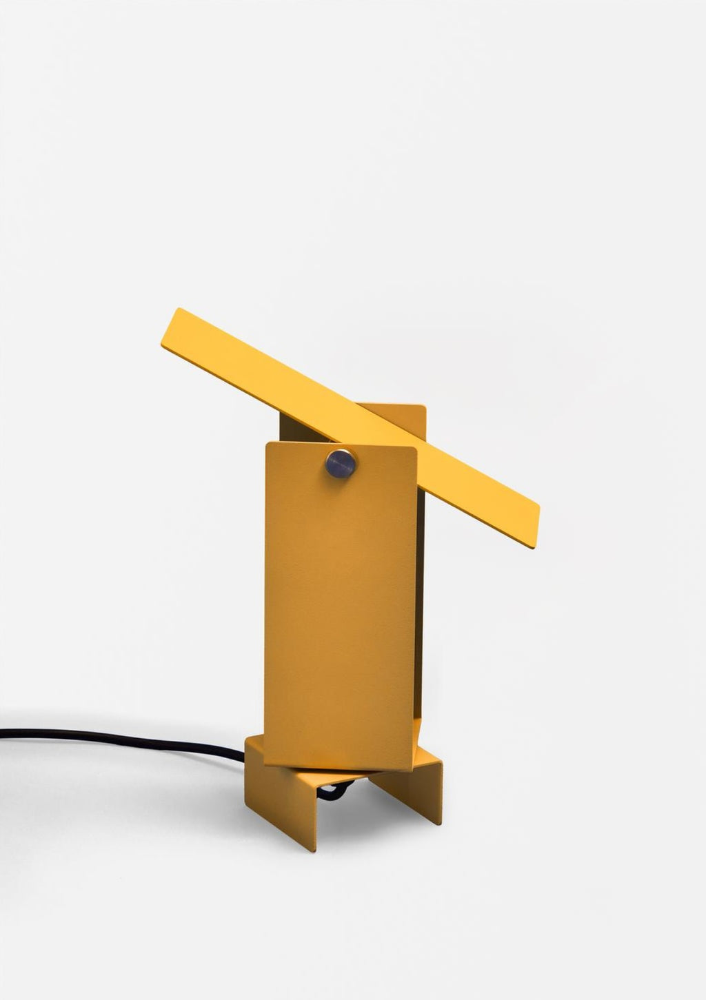 Illuminate Your Space: MOEBE Yellow Pivoting Table Lamp - Danish Design