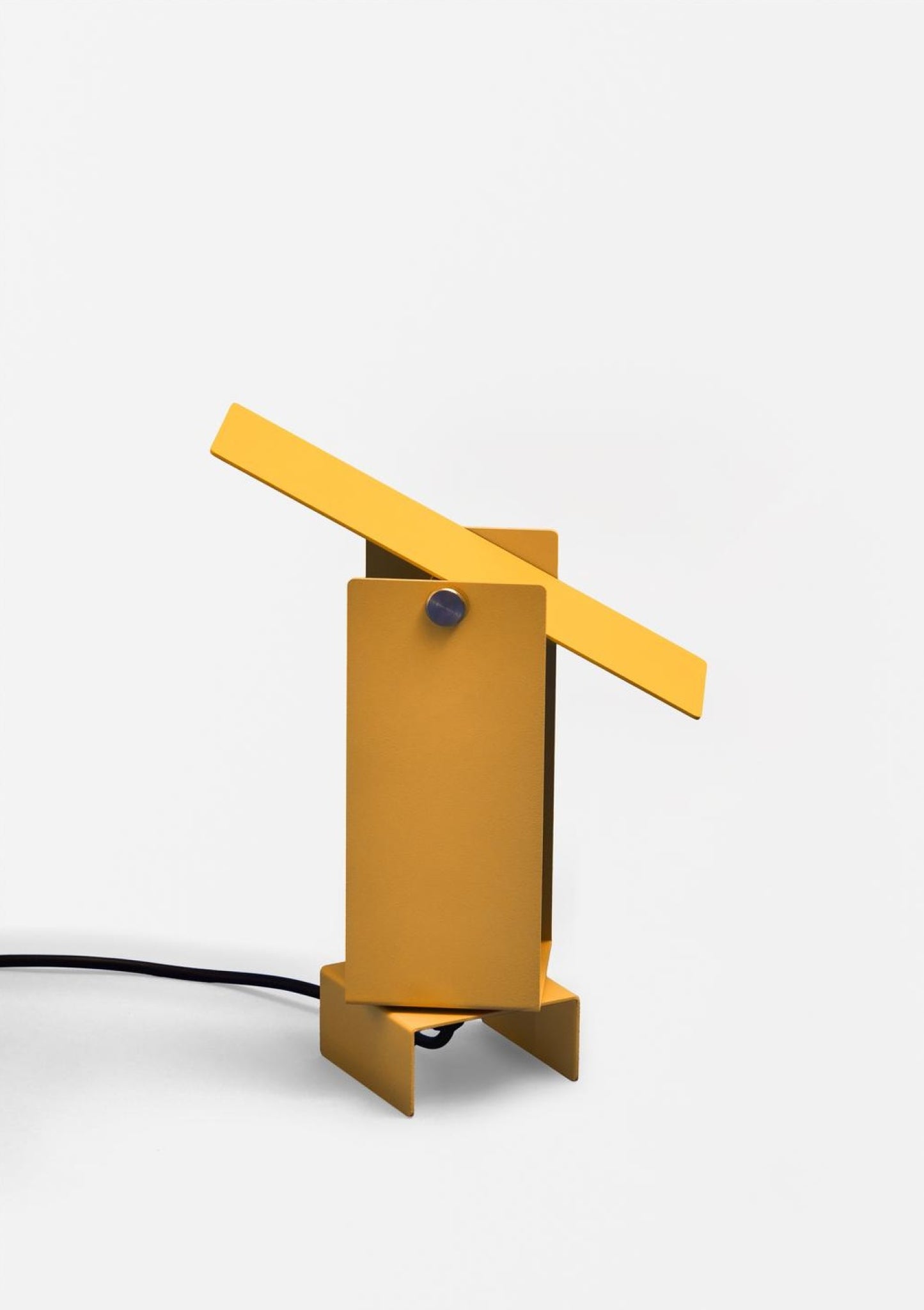 Illuminate Your Space: MOEBE Yellow Pivoting Table Lamp - Danish Design