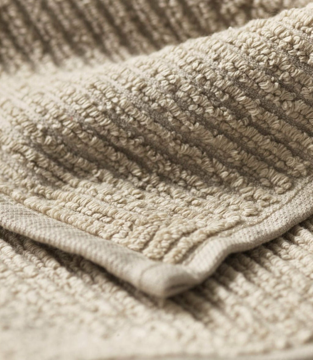 FDB Møbler Kirkeby 2-Piece Beige Bath Towel Set – 100% Organic Cotton