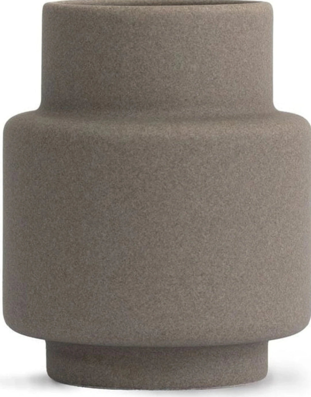Ro Collection Hurricane Ceramic Vase Medium, Dark Stone