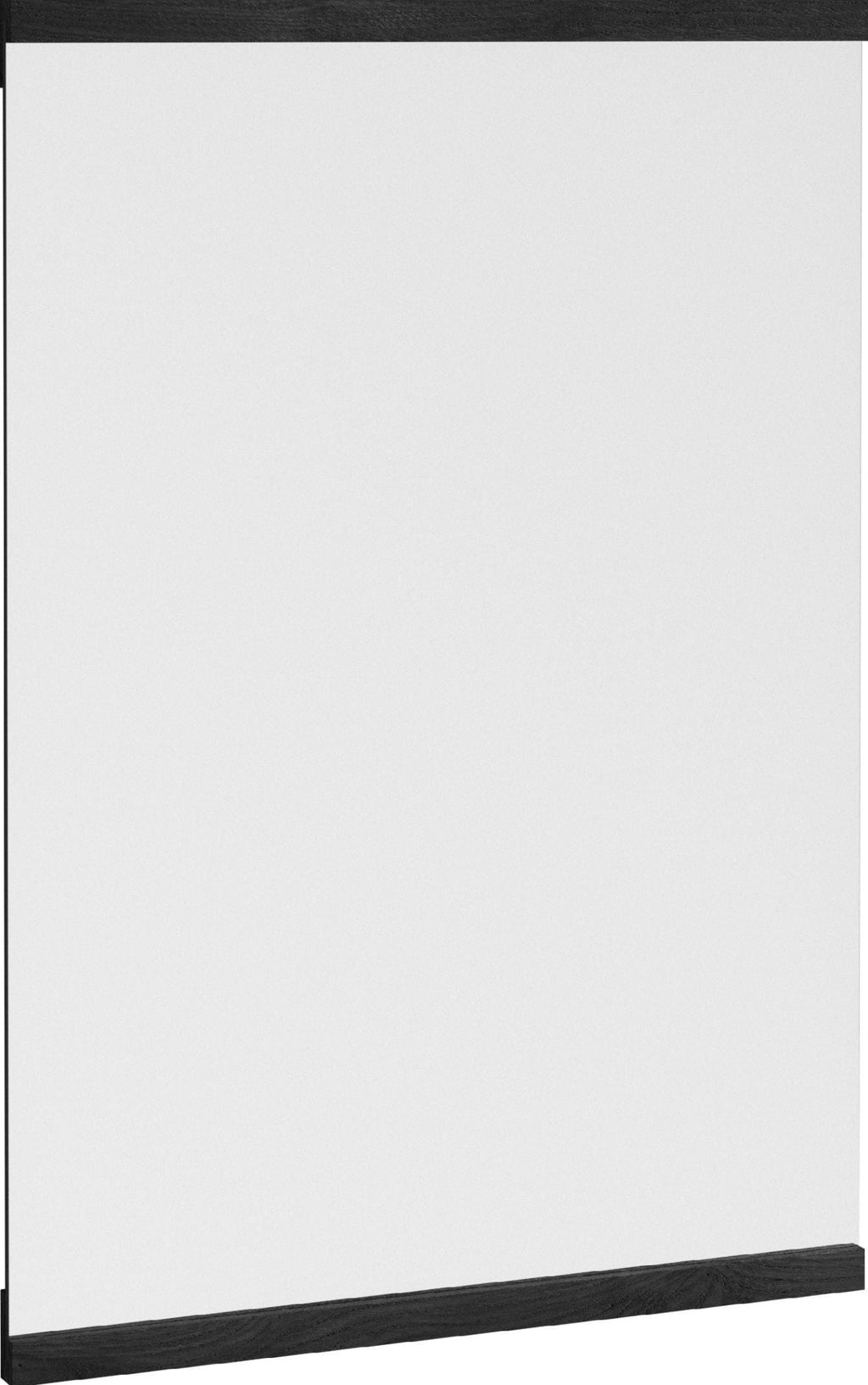 Moebe Black Rectangular Wall Mirror 43.3x30 cm - Minimalist Oak Design