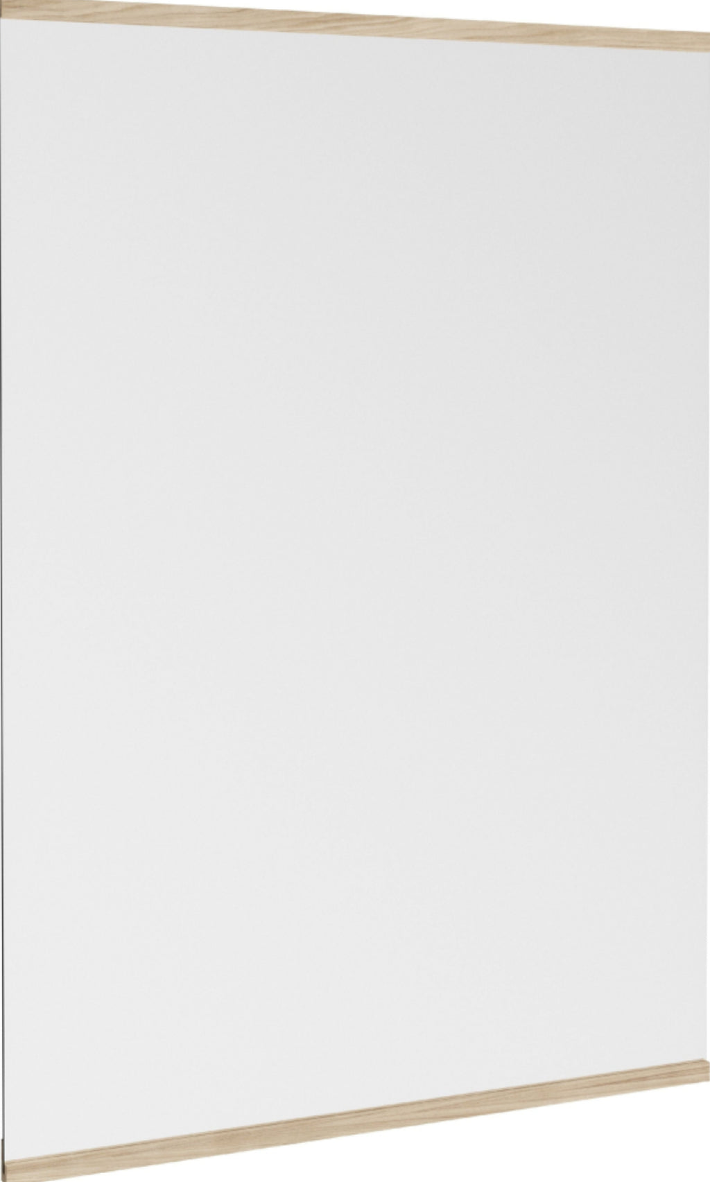 Minimalist Moebe Rectangular Wall Mirror in Ash - 101.8x70 cm