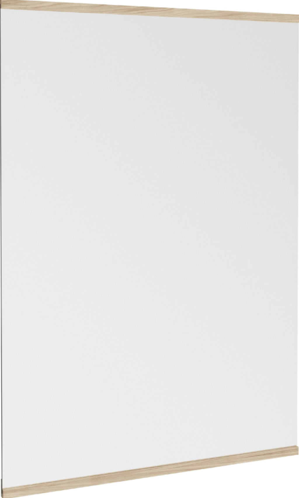 Minimalist Moebe Rectangular Wall Mirror in Ash - 101.8x70 cm