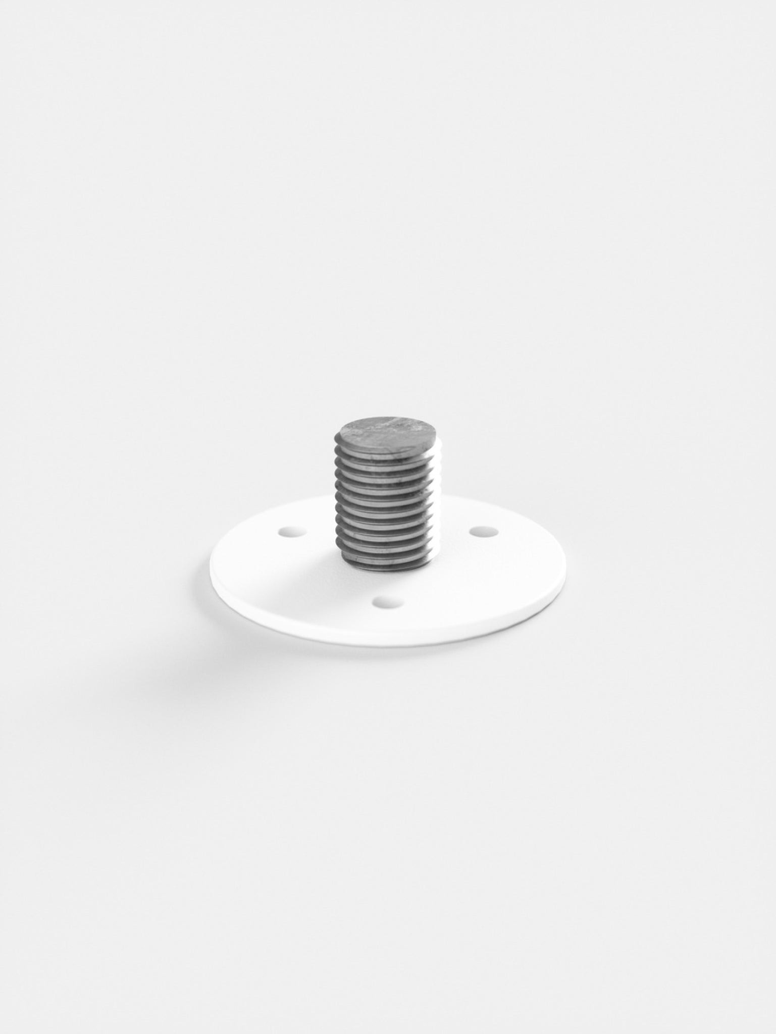 Moebe S Part, 1x Floor Fixing, White