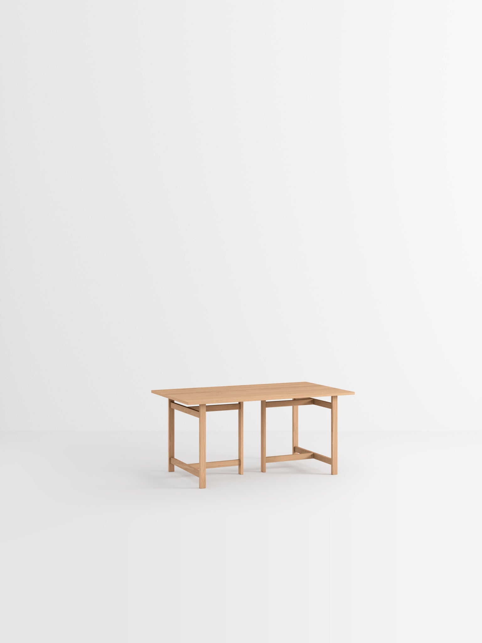 Moebe T-Frame 220 cm Oak Dining Table - Simple, FSC Certified Design