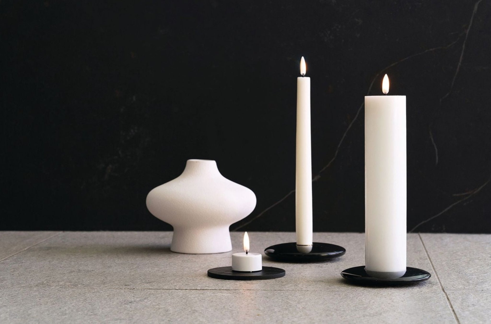 Uyuni Lighting Chamber Candle Holder ø 11,6 Cm, Grey