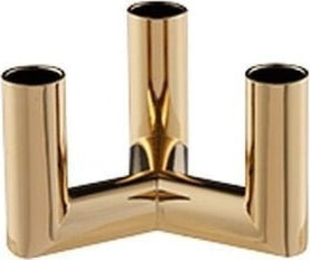 Uyuni Lighting Matrix Candle Holder 3'arm Mini Taper ø 7,5 Cm, Warm Brass