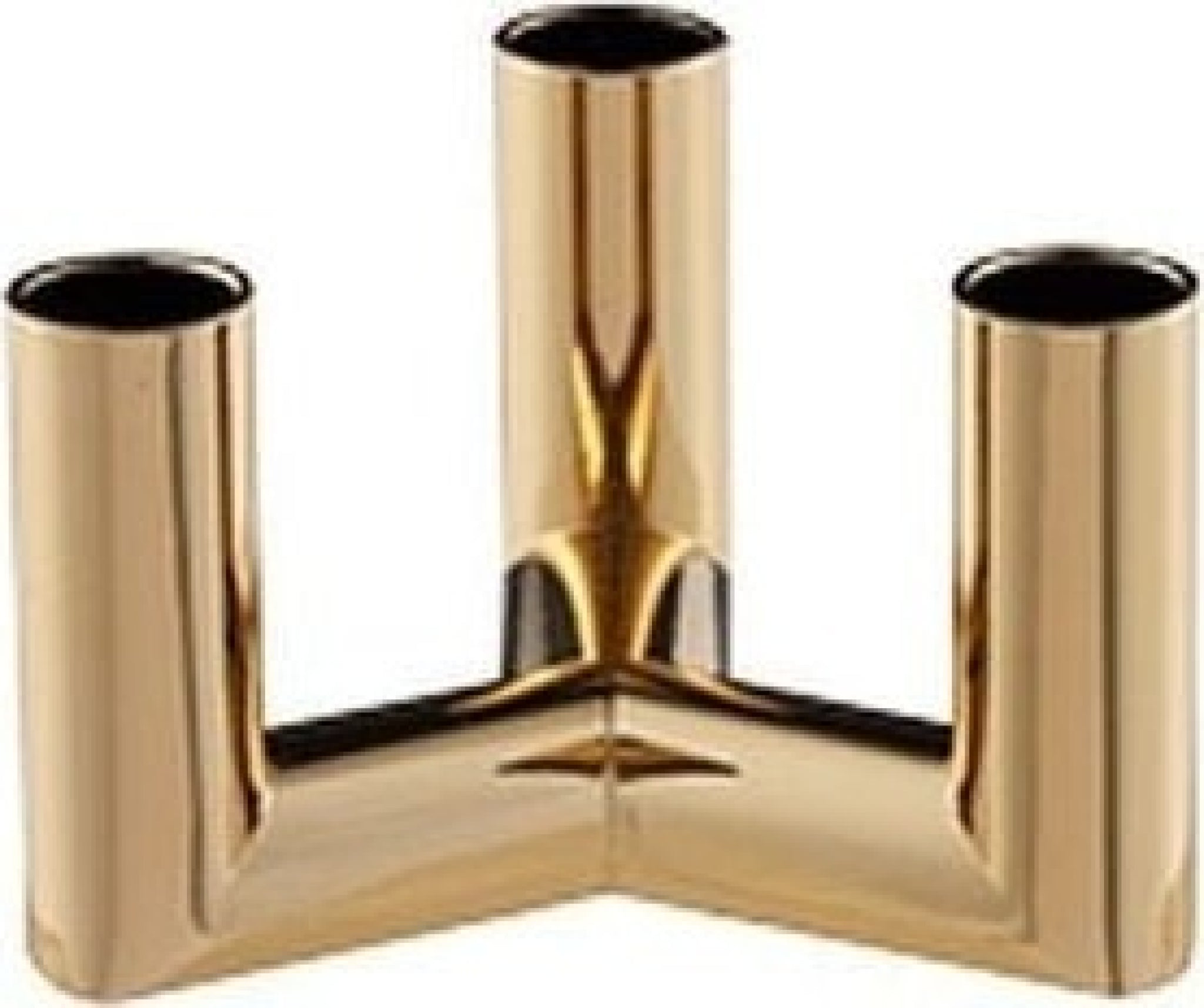 Uyuni Lighting Matrix Candle Holder 3'arm Mini Taper ø 7,5 Cm, Warm Brass