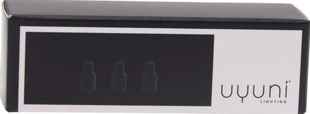 Uyuni Lighting Matrix Candle Holder Mini Taper Connector 3 Pcs., Matt Black