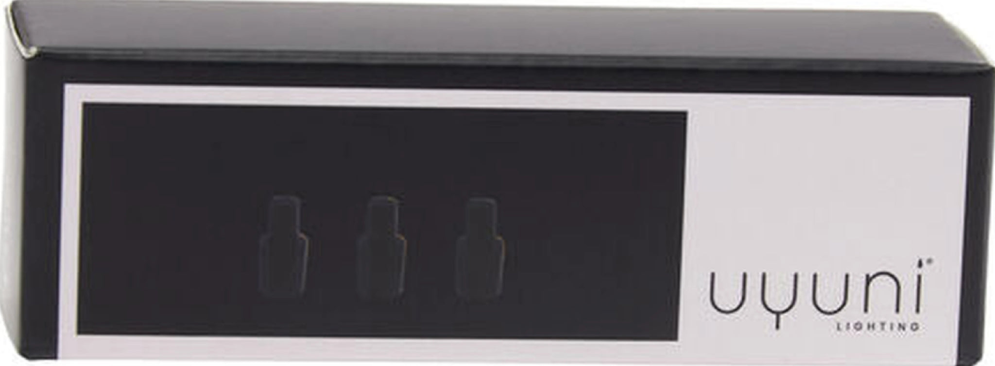 Uyuni Lighting Matrix Candle Holder Mini Taper Connector 3 Pcs., Matt Black