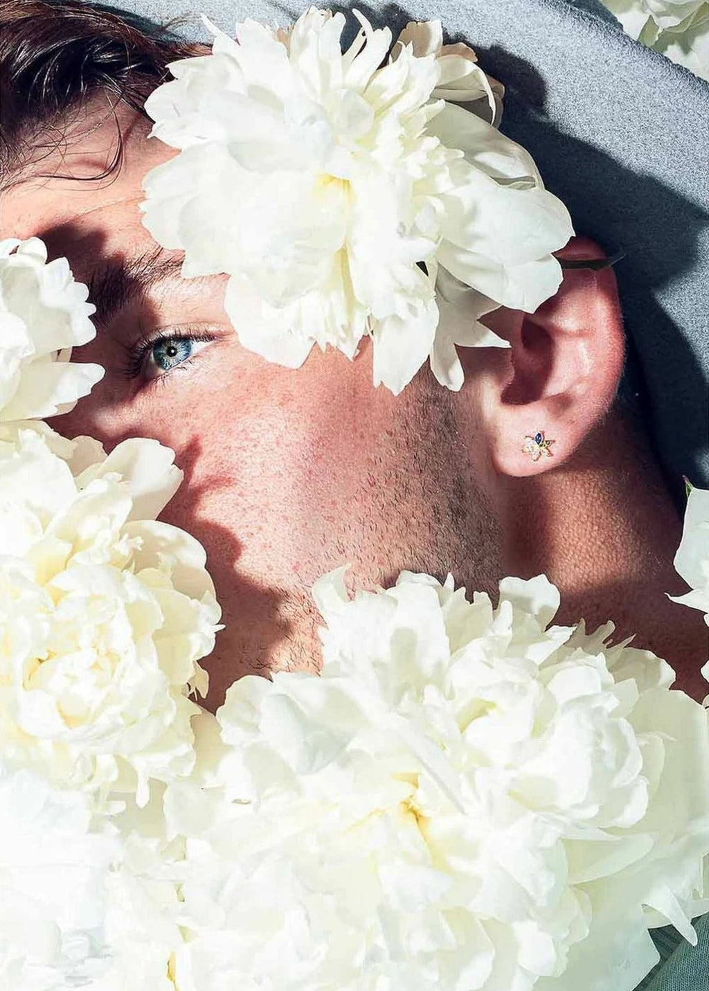 Vincent Aura Iridescence Gold Plated Earrings