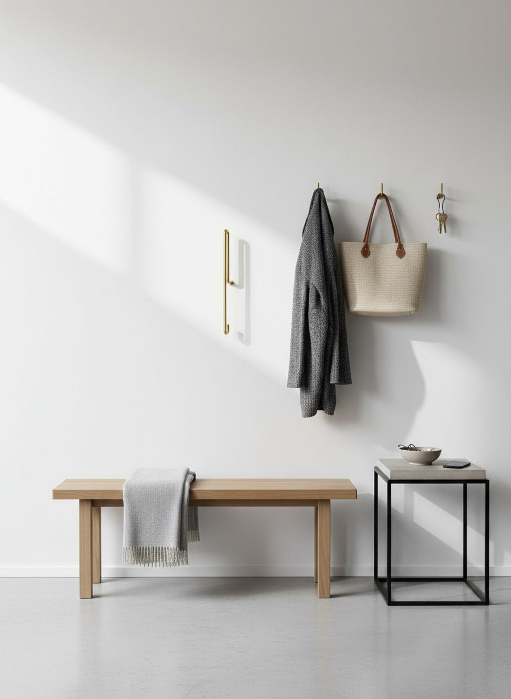 Moebe Large Gold Wall Hook - Stylish & Versatile Home Decor Solution