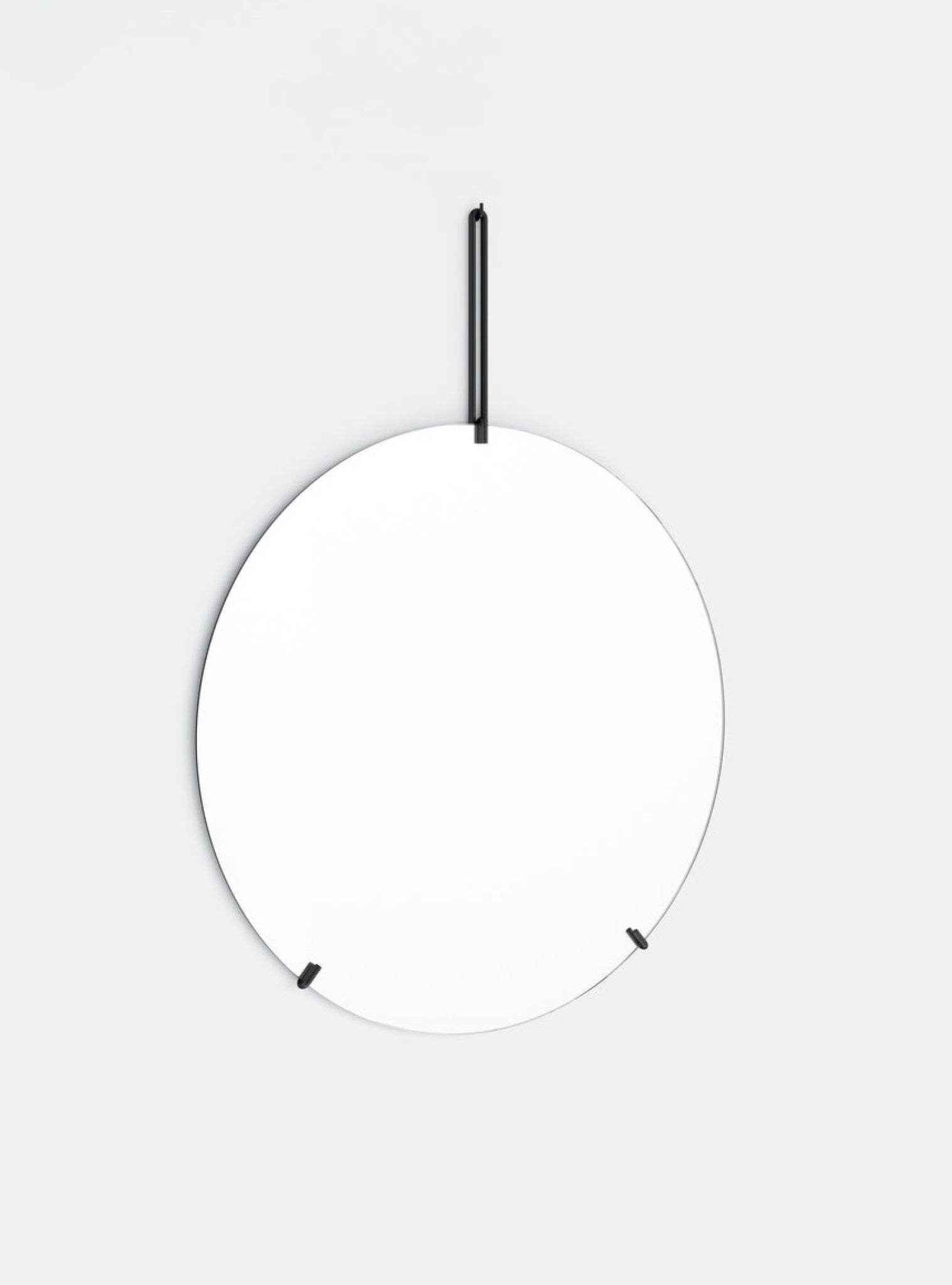 Sleek Moebe Wall Mirror Ø70 cm in Black - Minimalist Design & Style