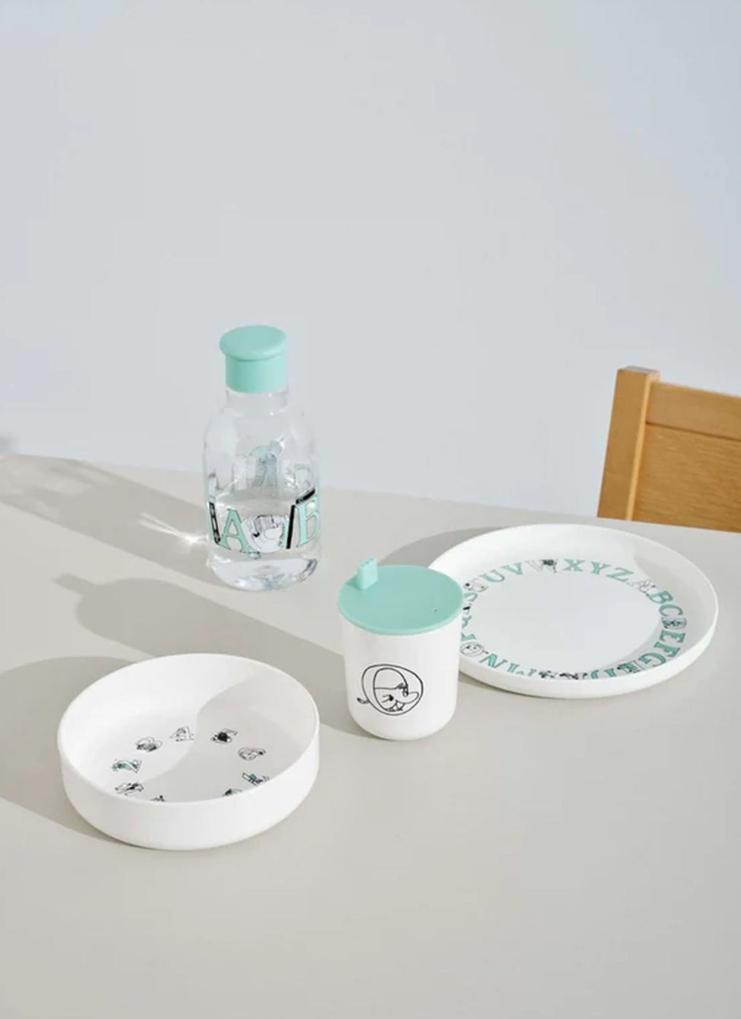 Rig Tig Moomin Abc Bowl, Moomin Turquoise