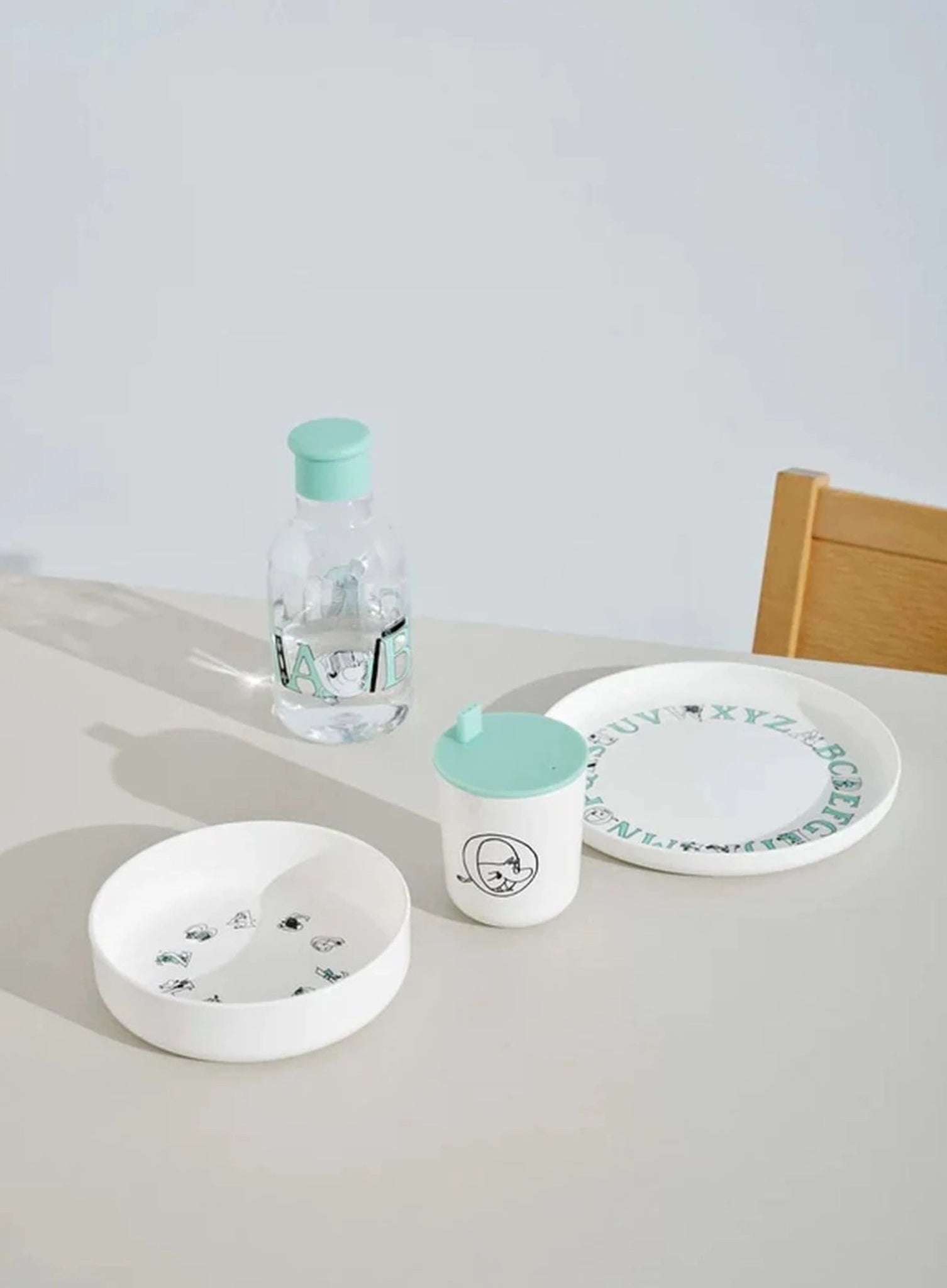 Rig Tig Moomin Abc Bowl, Moomin Turquoise