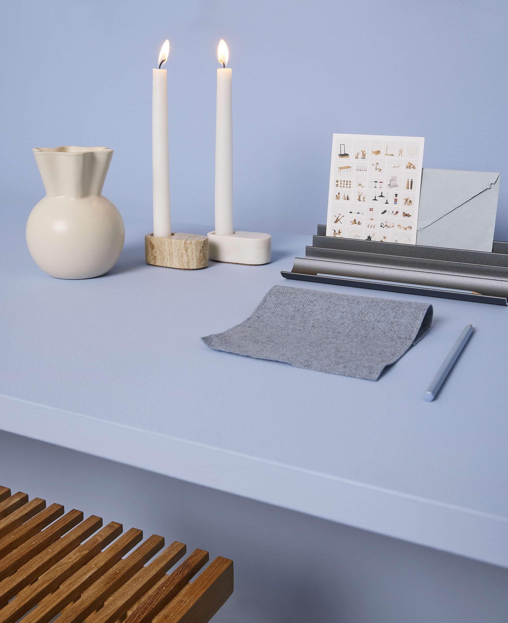 Spring Copenhagen Ovaali Candle Holder, Sand