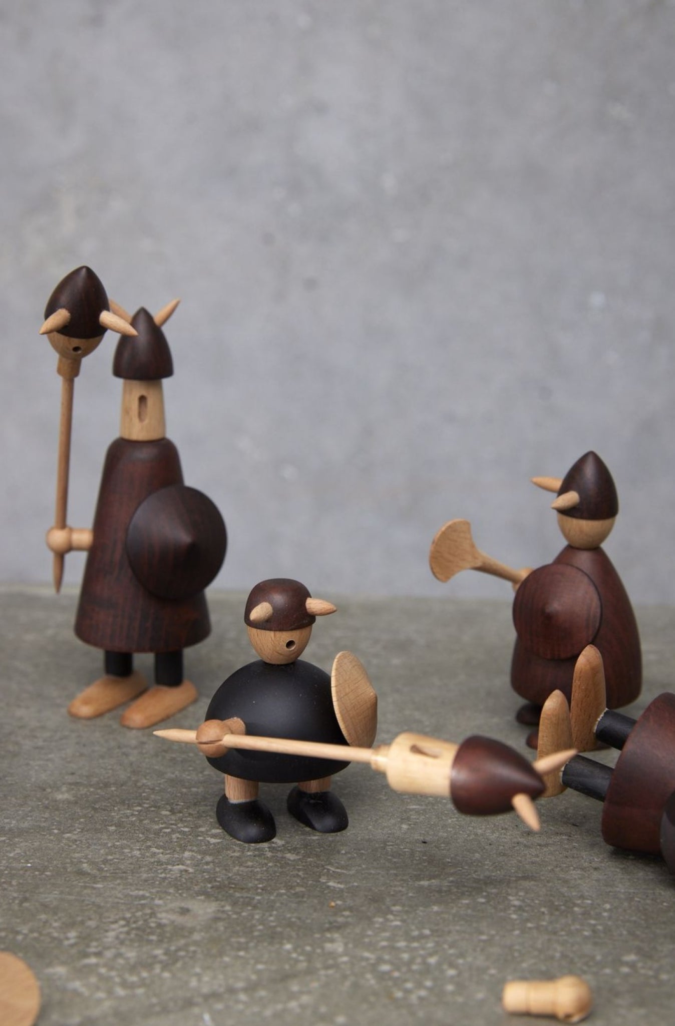 Andersen Furniture The Vikings Of Denmark Wooden Figure, Large