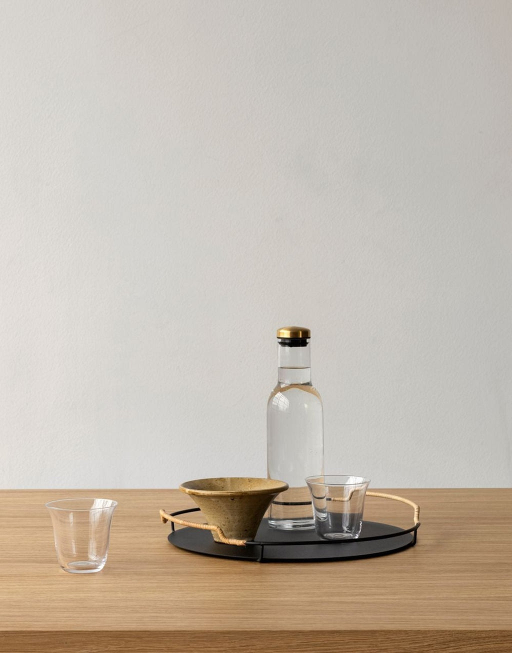 Audo Copenhagen Wine & Water Water Glass Brass, Smoke