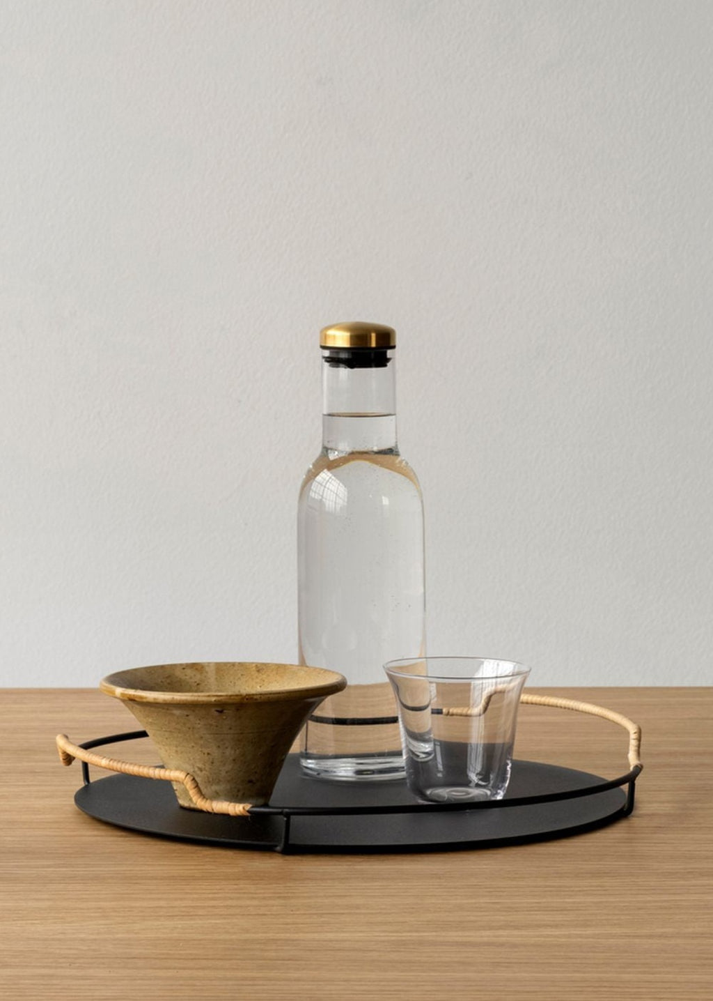 Audo Copenhagen Wine & Water Water Glass Brass, Smoke
