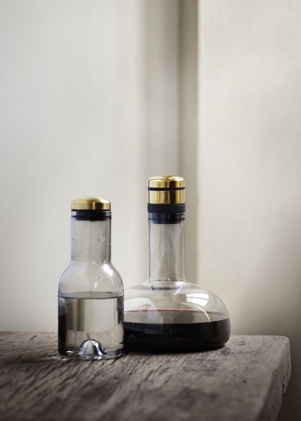 Audo Copenhagen Wine & Water Water Glass Brass, Smoke