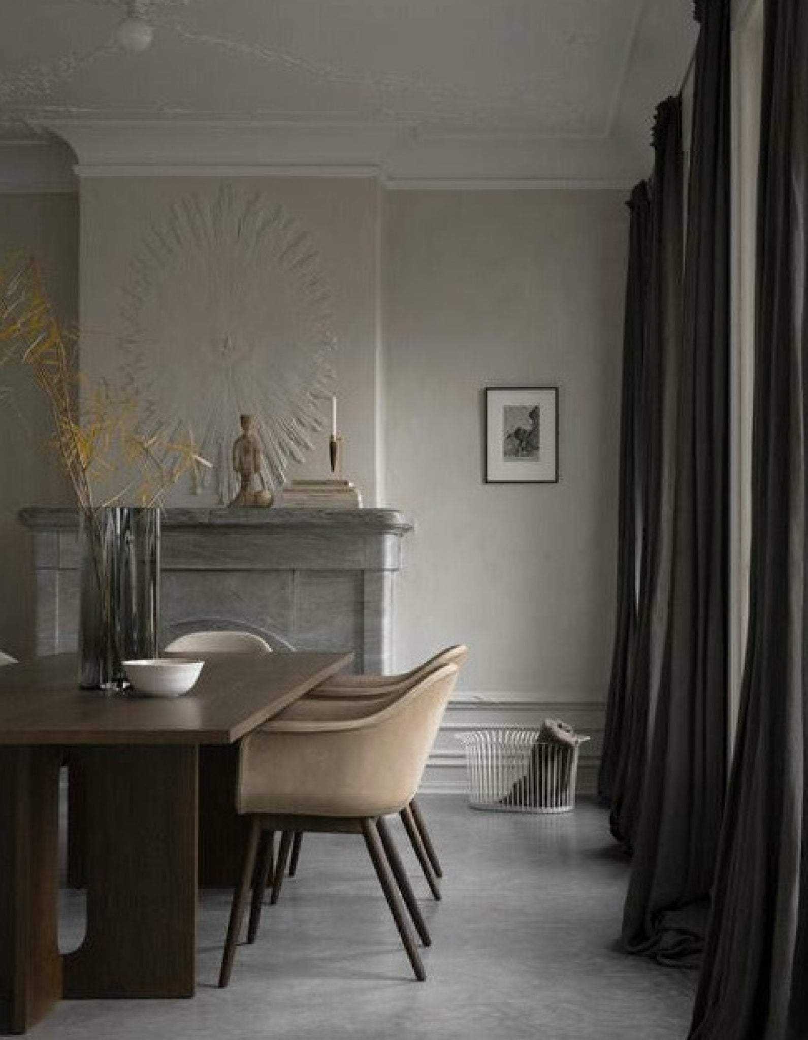 Audo Copenhagen Harbour Dining Dark Stained Oak, Burned Red