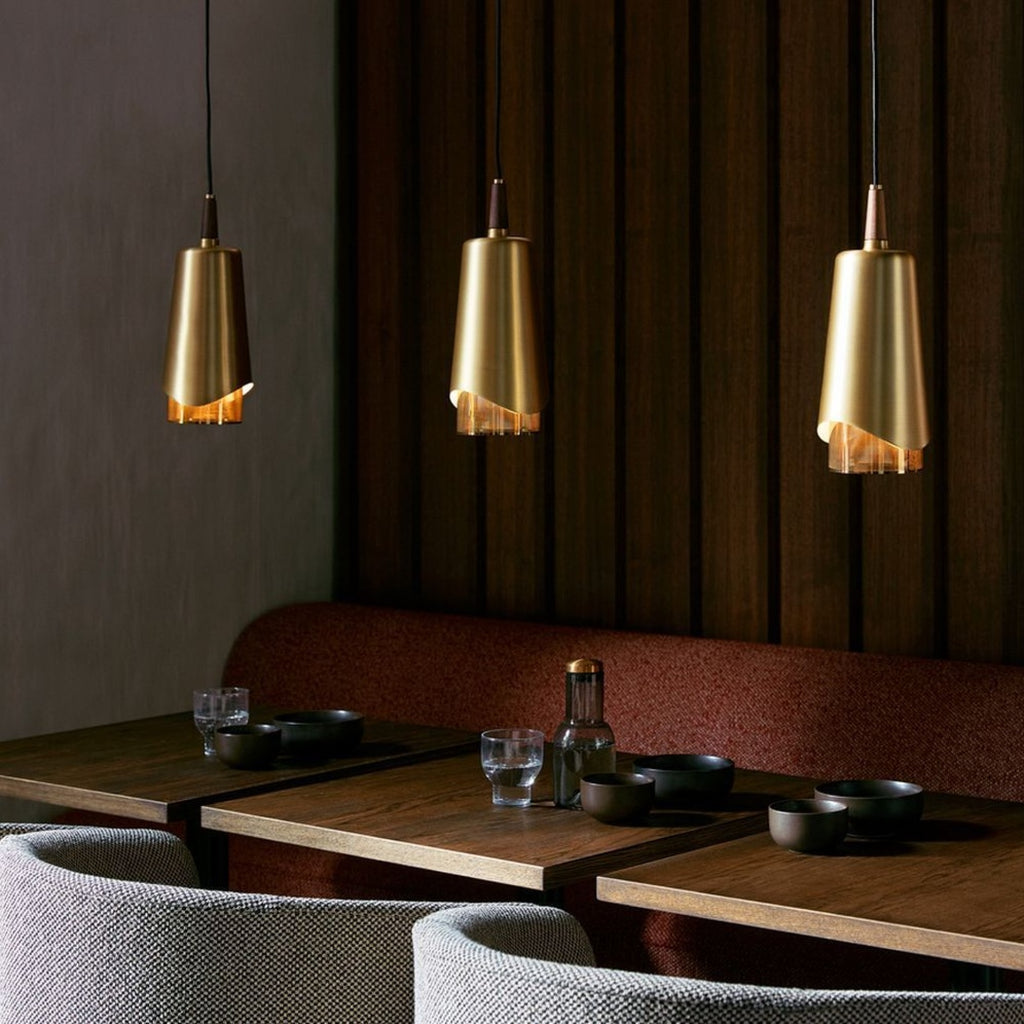 Audo Copenhagen Wine & Water Water Glass Brass, Smoke