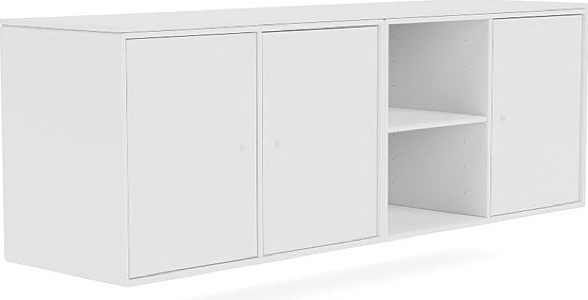 Montana Save Lowboard With Suspension Rail, New White