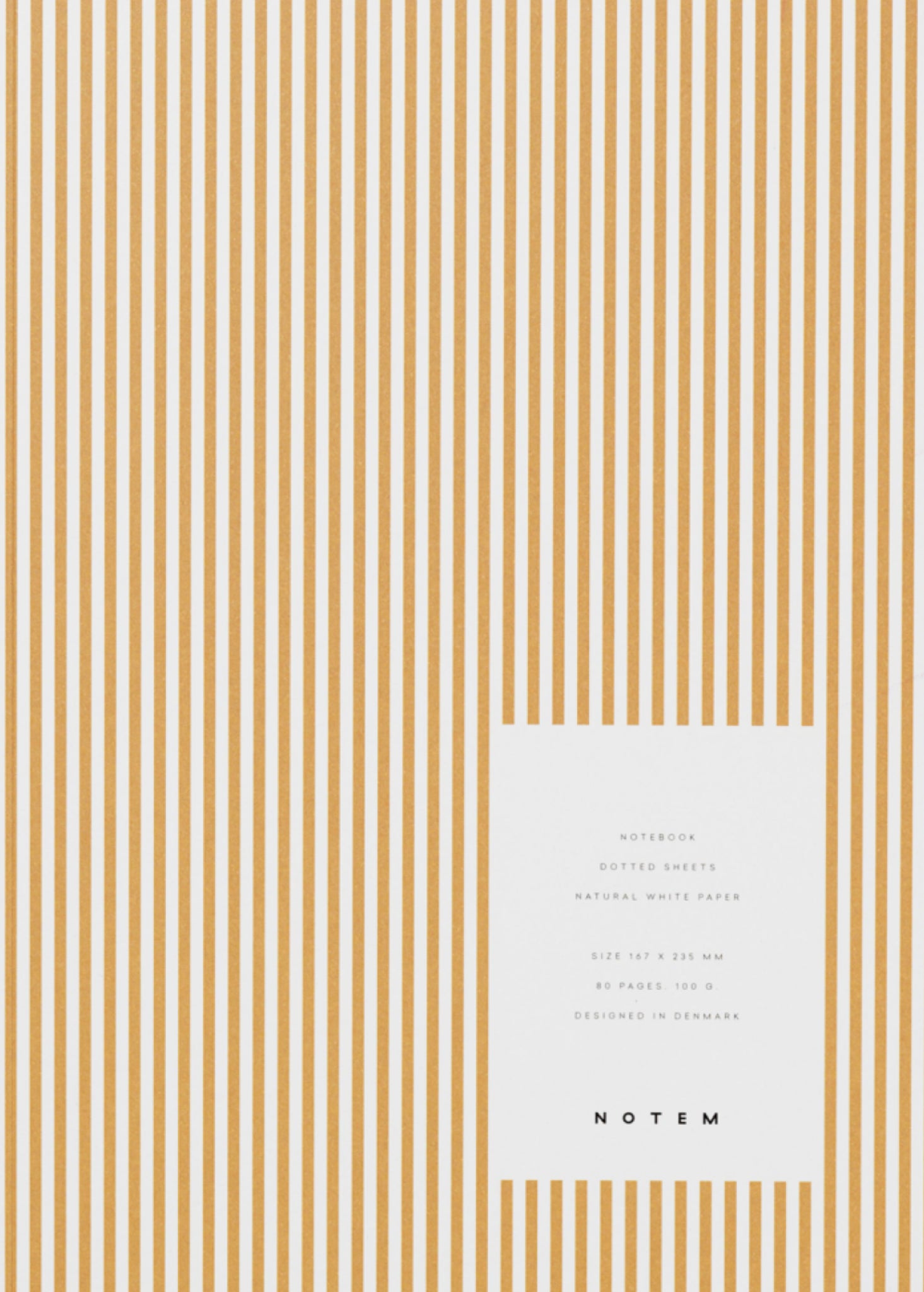 Notem Studio Vita Notebook Medium, Ochre Lines