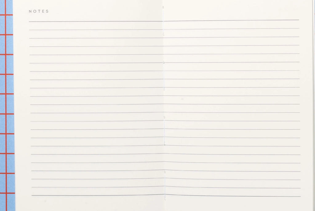 Notem Studio Uma Flat Lay Paper Notebook Small, Light Blue