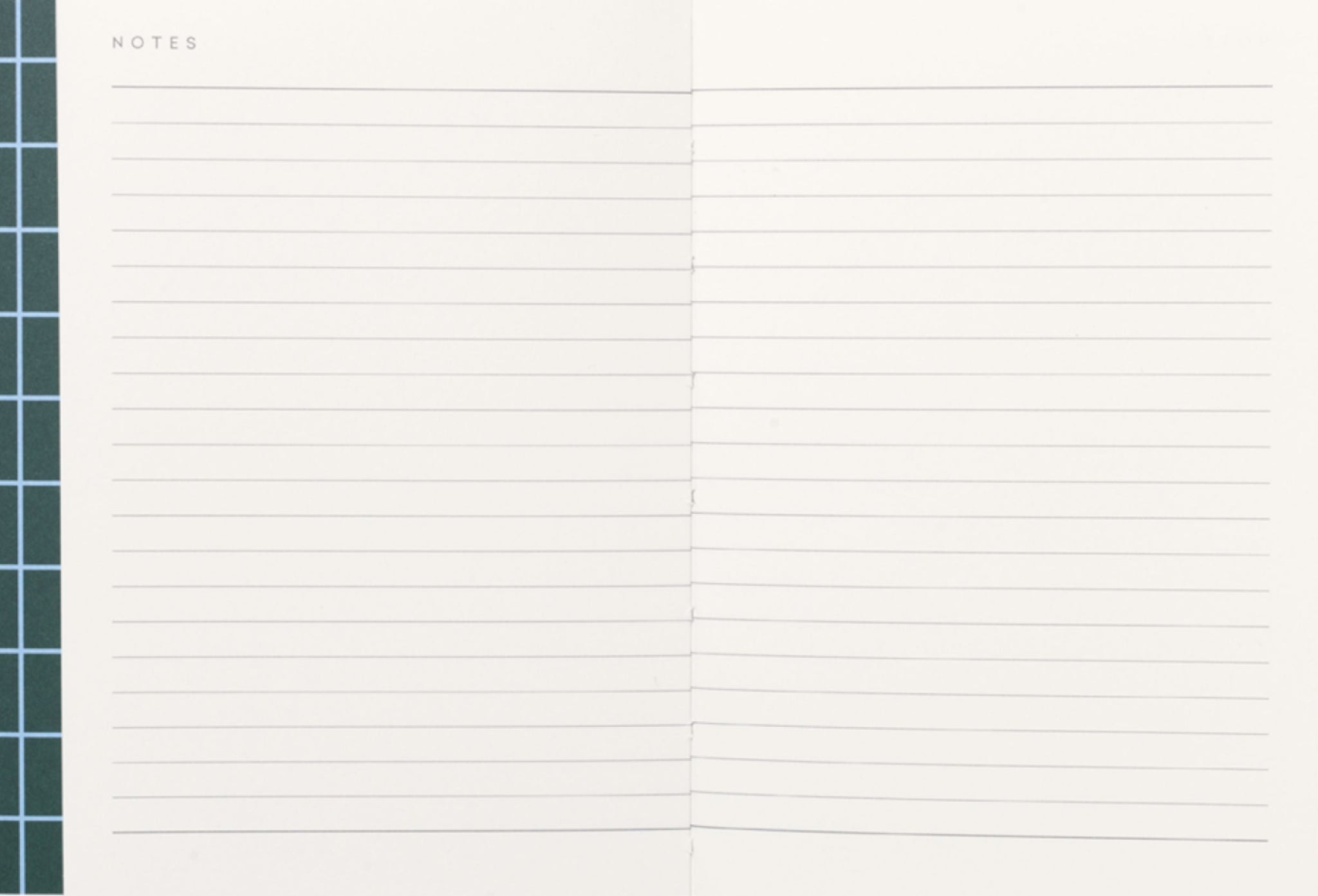 Notem Studio Uma Flat Lay Paper Notebook Small, Dark Green