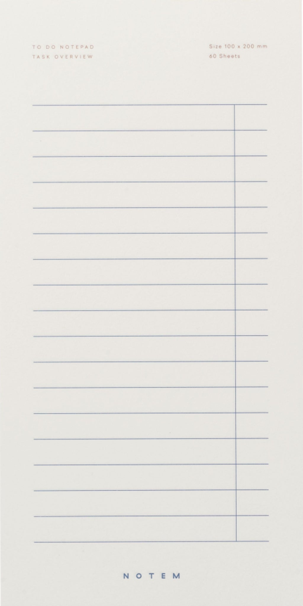 Notem Studio Milo To Do Notepad